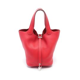 Hermès-Borsa Hermes Picotin Lock PM rossa-Rosso