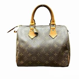 Louis Vuitton-Borsa Louis Vuitton Monogram Speedy 25-Marrone,Altro,Monogramma