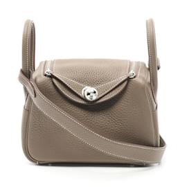 Hermès-Borsa a Spalla Lindy di Hermès-Taupe