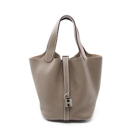 Hermès-Borsa Hermes Picotin Lock PM-Taupe