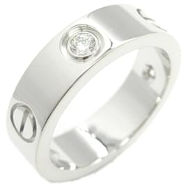 Cartier-Anello Cartier Love in oro bianco 18K con diamante-Altro