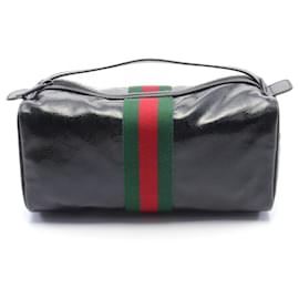 Gucci-Gucci GG Crystal Sherry Line Handbag-Black