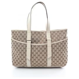 Gucci-Borsa tote in tela GG di Gucci-Beige,Crudo