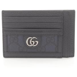 Gucci-Gucci Ophidia GG Supreme Business Card Holder-Black,Blue