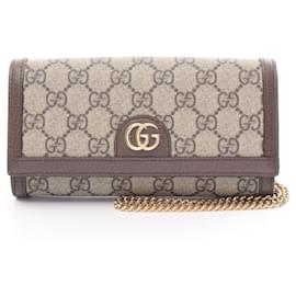 Gucci-Borsa a Spalla Gucci Ophidia GG Supreme-Marrone,Beige