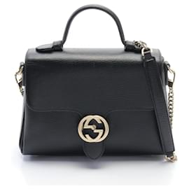 Gucci-Borsa Gucci Interlocking G-Nero