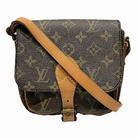 Louis Vuitton-Borsa a Spalla Monogram Cartouche PM Louis Vuitton-Marrone,Monogramma