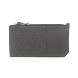 Saint Laurent-Saint Laurent Monogram Leather Coin Purse-Black