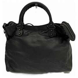 Balenciaga-Borsa in pelle Vero Balenciaga-Nero