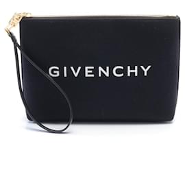 Givenchy-Clutch in tela nera e bianca Givenchy-Nero,Bianco