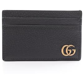 Gucci-Portafoglio in pelle Gucci GG Marmont-Nero