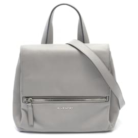 Givenchy-Borsa a mano Givenchy Pure piccola in pelle grigia-Marrone