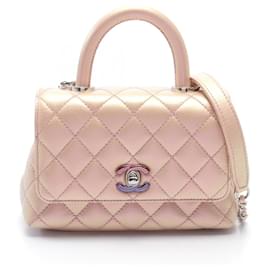 Chanel-Chanel Coco Handle XXS Handbag in Pink Caviar Leather-Pink