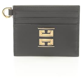 Givenchy-Porta biglietti da visita in pelle nera Givenchy-Nero