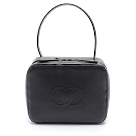 Chanel-Borsa Chanel Coco Mark in pelle caviar nera-Nero