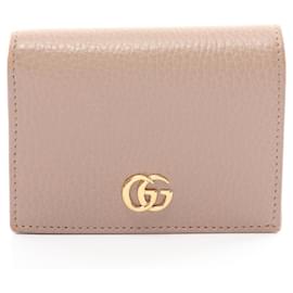 Gucci-Portafoglio bi-fold Gucci Petit Marmont GG-Rosa