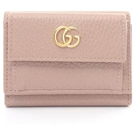 Gucci-Portafoglio pieghevole Gucci Petit Marmont-Rosa