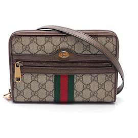 Gucci-Borsa a Spalla Gucci Ophidia GG Supreme-Marrone,Multicolore,Beige