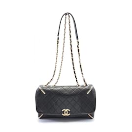 Chanel-Borsa a spalla in pelle nera Chanel-Nero