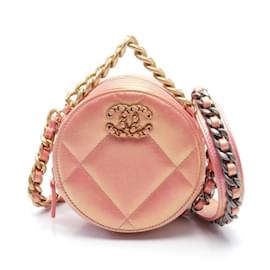 Chanel-Borsa a Spalla Matelassé Chanel 19-Rosa