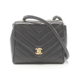 Chanel-Borsa a Spalla V-Stitch di Chanel-Nero