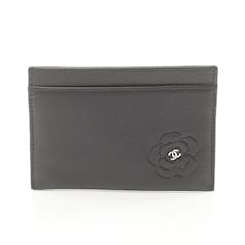 Chanel-Porta biglietti da visita Camelia Farfalla Chanel-Nero