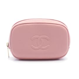 Chanel-Chanel Coco Mark Pouch Bag-Pink
