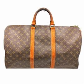 Louis Vuitton-Borsa Keepall Bandoulière 50 Monogram Louis Vuitton-Marrone