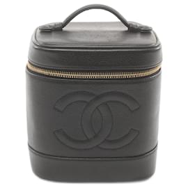 Chanel-Borsa Chanel Coco Mark in pelle caviar nera-Nero