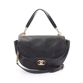 Chanel-Borsa a Spalla V-Stitch di Chanel-Nero