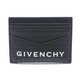 Givenchy Micro 4G Business Card Holder Black White
