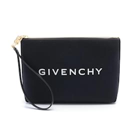 Givenchy-Clutch in tela nera e bianca Givenchy-Nero,Bianco