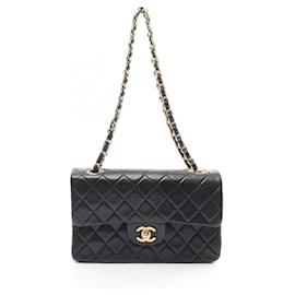 Chanel-Borsa a Spalla Chanel Matelassé Double Flap-Nero