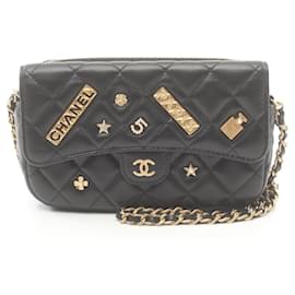 Chanel-Borsa a spalla portafoglio con catena Matelassé Chanel-Nero