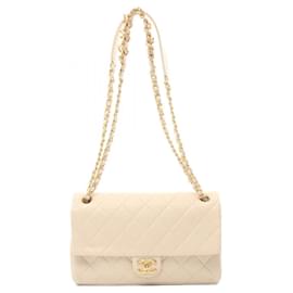 Chanel-Borsa a spalla Chanel Matelassé con pattina singola-Beige