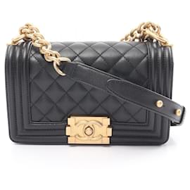 Chanel-Borsa a spalla matelassé Chanel Boy Chanel Small-Nero