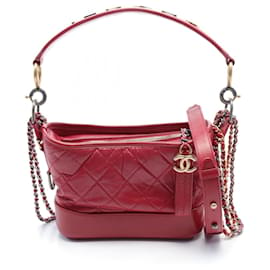 Chanel-Borsa a spalla hobo Chanel Gabrielle di Chanel Small-Rosso