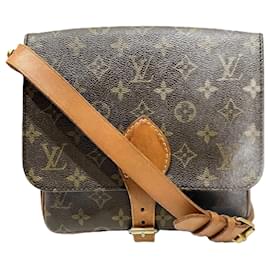 Louis Vuitton-Borsa a Spalla Cartesier Monogram Louis Vuitton-Marrone