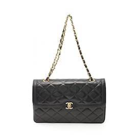 Chanel-Borsa a Spalla Chanel Matelassé Double Flap-Nero