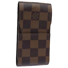 Louis Vuitton-LOUIS VUITTON Astuccio per Sigarette Damier Ebene N63024 LV Auth 84662-Altro