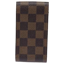 Louis Vuitton-LOUIS VUITTON Astuccio per Sigarette Damier Ebene N63024 LV Auth 84662-Altro