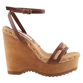 Stella Mc Cartney-Talons en cuir-Beige