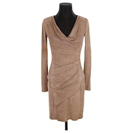 Jitrois Robe en daim Beige