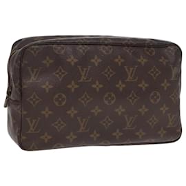 Louis Vuitton-LOUIS VUITTON Monogram Trousse Toilette 28 Sac Clutch M47522 LV Auth am6701-Monogramme