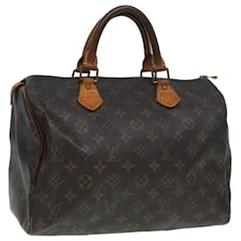 Louis Vuitton-LOUIS VUITTON Bolsa de Mão Monogram Speedy 30 M41526 LV Auth 85272-Monograma