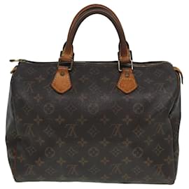 Louis Vuitton-LOUIS VUITTON Handtasche Monogram Speedy 30 M41526 LV Auth 85272-Monogramm