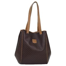 Céline-CELINE Macadam Canvas Tote Bag aus PVC-Leder in Braun Auth fm3671-Braun