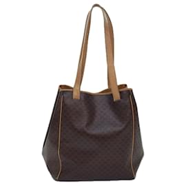 Céline-CELINE Macadam Canvas Tote Bag aus PVC-Leder in Braun Auth fm3671-Braun