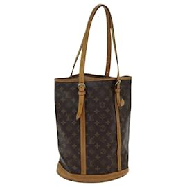 Louis Vuitton-LOUIS VUITTON Bolsa de Ombro Monogram Bucket GM M42236 LV Auth 85603-Monograma