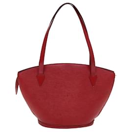 Louis Vuitton-LOUIS VUITTON Epi Saint Jacques Bolsa de Compras de Ombro Vermelha M52277 LV Auth 85589-Vermelho